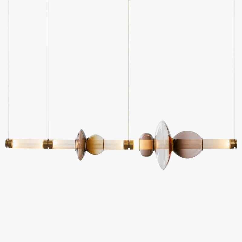 Suspension LED nordique en verre de luxe