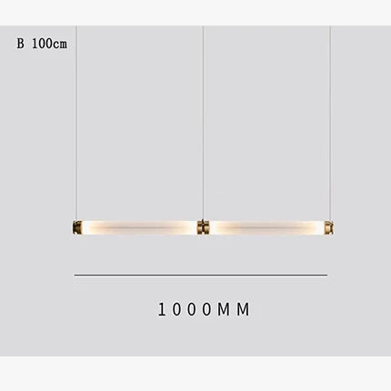 Suspension LED nordique en verre de luxe