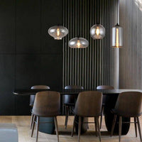 Suspension LED en verre design avec ampoule industrielle | Marco Lucetti