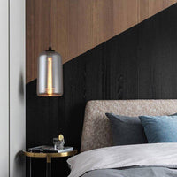 Suspension LED en verre design avec ampoule industrielle | Marco Lucetti