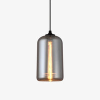 Suspension LED en verre design avec ampoule industrielle | Marco Lucetti B - 18 x 31cm