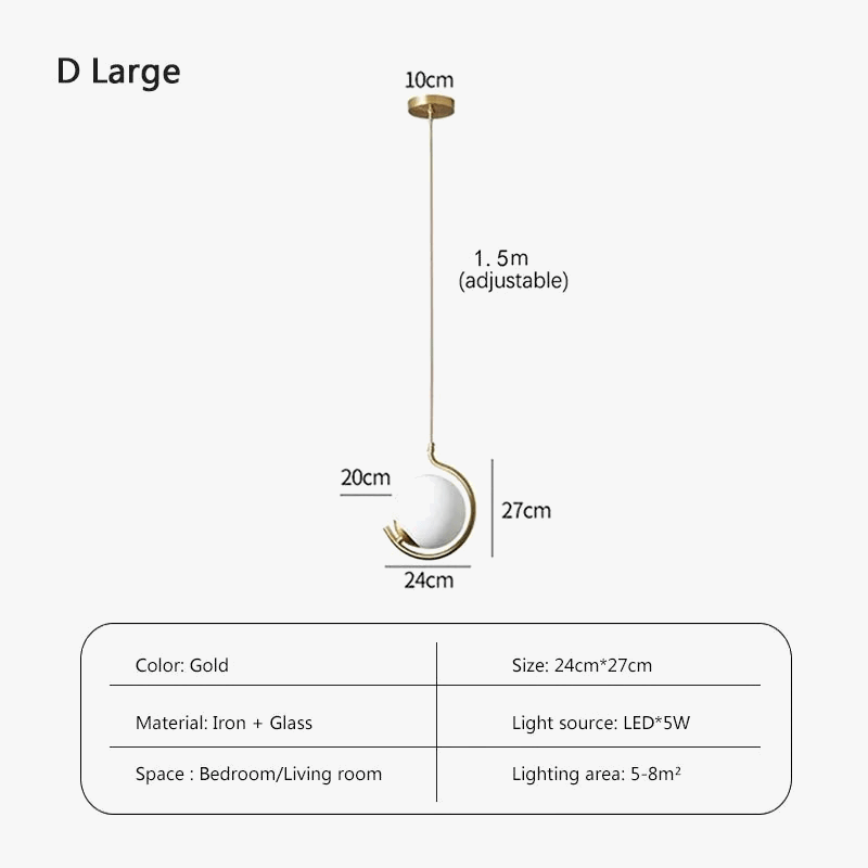 Suspension LED en verre design contemporain - Luminaire décoratif haut de gamme | Marco Lucetti