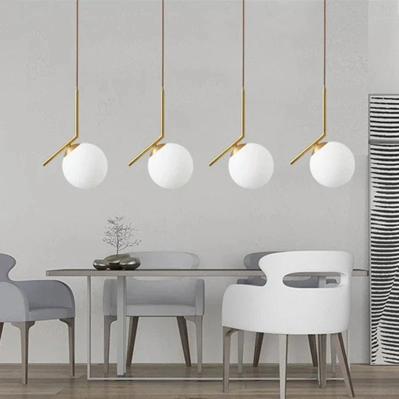 Suspension LED en verre design contemporain - Luminaire décoratif haut de gamme | Marco Lucetti