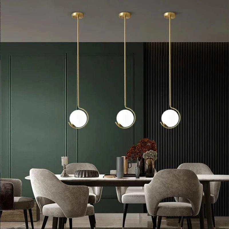 Suspension LED en verre design contemporain - Luminaire décoratif haut de gamme | Marco Lucetti