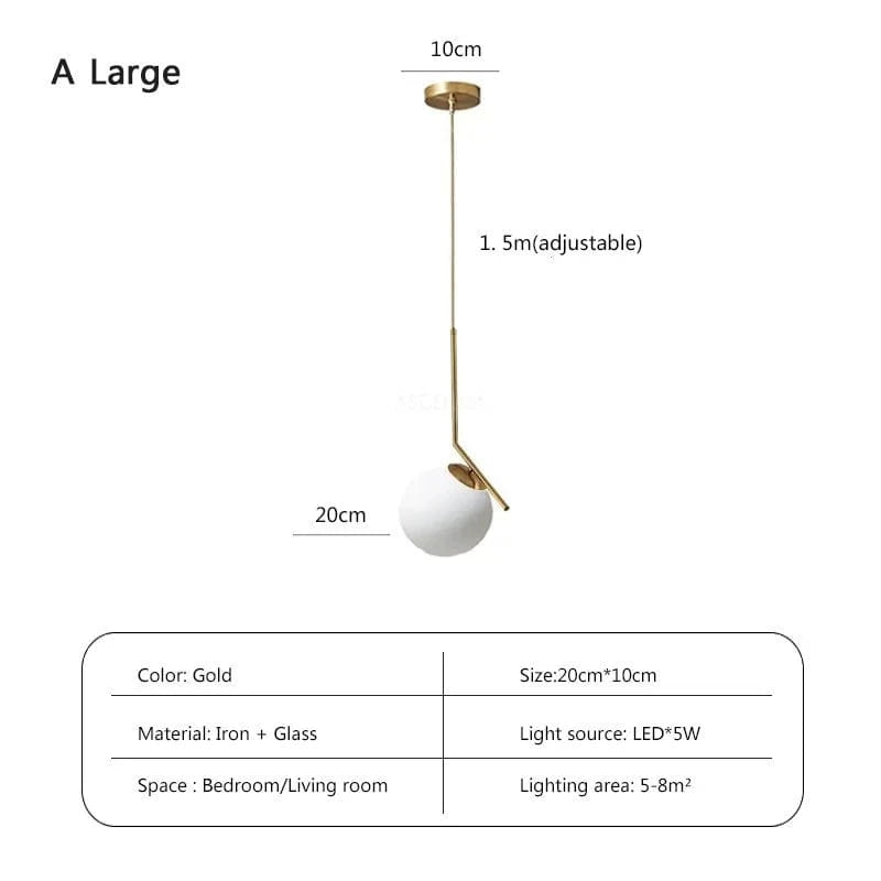 Suspension LED en verre design contemporain - Luminaire décoratif haut de gamme | Marco Lucetti CPL010BL / Blanc froid