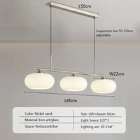 Suspension LED en verre - Design Nordique Moderne Décoratif | Marco Lucetti Argent / Blanc froid