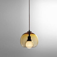 Suspension LED en verre fumé de style moderne | Marco Lucetti