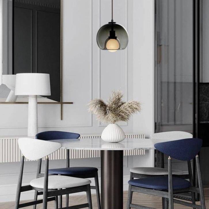 Suspension LED en verre fumé de style moderne | Marco Lucetti