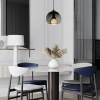 Suspension LED en verre fumé de style moderne | Marco Lucetti