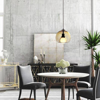 Suspension LED en verre fumé de style moderne | Marco Lucetti