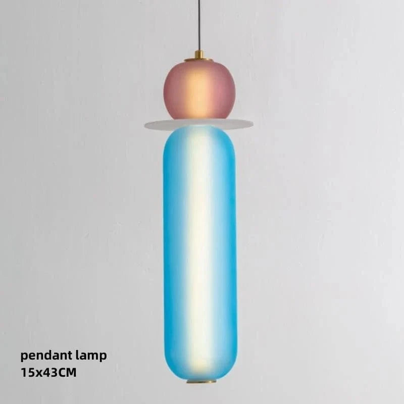 Suspension LED en verre fumé Glow | Marco Lucetti Suspension B / Lumière chaude