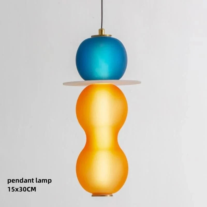 Suspension LED en verre fumé Glow | Marco Lucetti Suspension C / Lumière chaude