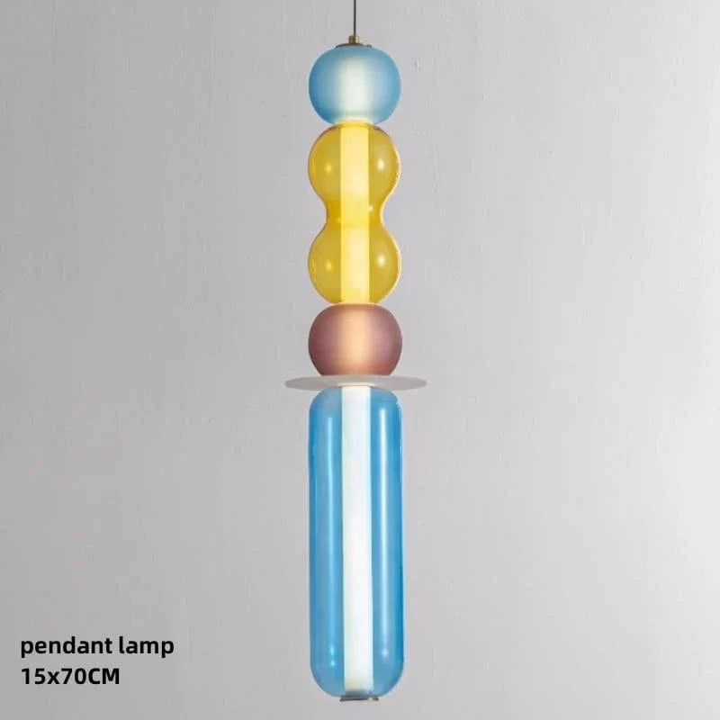 Suspension LED en verre fumé Glow | Marco Lucetti Suspension E / Lumière chaude