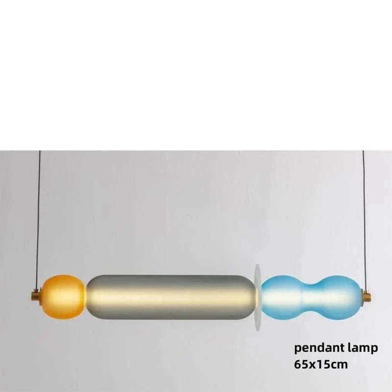 Suspension LED en verre fumé Glow | Marco Lucetti Suspension G / Lumière chaude