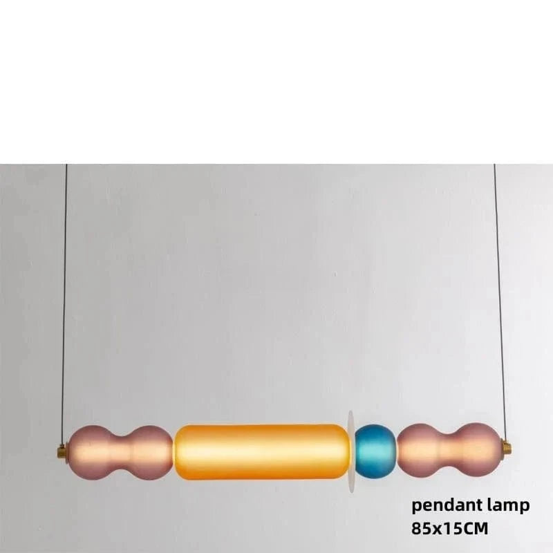 Suspension LED en verre fumé Glow | Marco Lucetti Suspension H / Lumière chaude