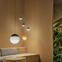 Suspension LED en verre inspiré du design nordique pour hôtellerie et chambre prestigieuse | Marco Lucetti
