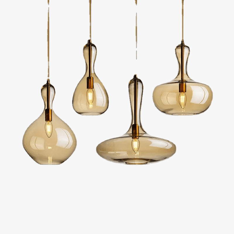 Suspension LED en Verre - Luminaire Décoratif Idéal pour Bars | Marco Lucetti