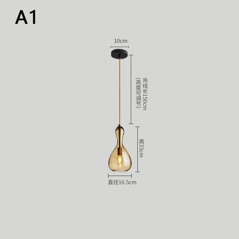 Suspension LED en Verre - Luminaire Décoratif Idéal pour Bars | Marco Lucetti A1 / Blanc froid