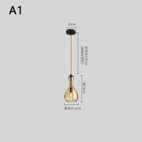 Suspension LED en Verre - Luminaire Décoratif Idéal pour Bars | Marco Lucetti A1 / Blanc froid