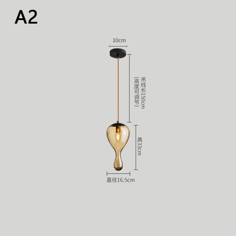 Suspension LED en Verre - Luminaire Décoratif Idéal pour Bars | Marco Lucetti A2 / Blanc froid