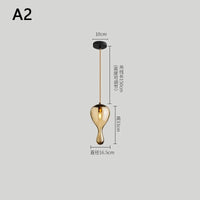 Suspension LED en Verre - Luminaire Décoratif Idéal pour Bars | Marco Lucetti A2 / Blanc froid