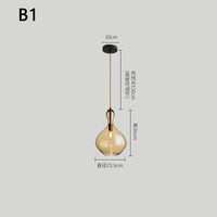 Suspension LED en Verre - Luminaire Décoratif Idéal pour Bars | Marco Lucetti B1 / Blanc chaud