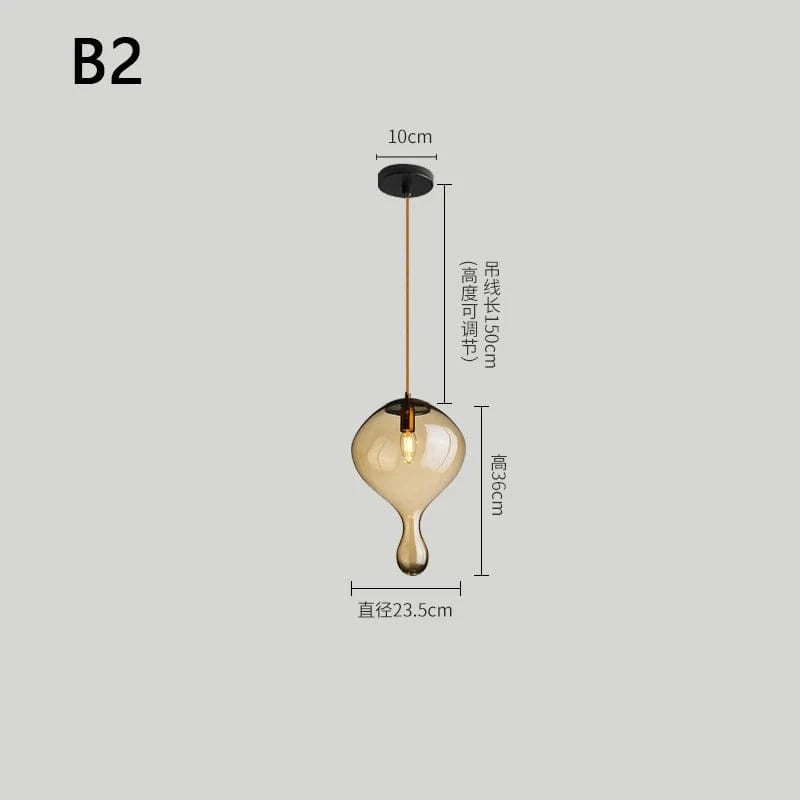 Suspension LED en Verre - Luminaire Décoratif Idéal pour Bars | Marco Lucetti B2 / Blanc froid