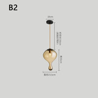 Suspension LED en Verre - Luminaire Décoratif Idéal pour Bars | Marco Lucetti B2 / Blanc froid