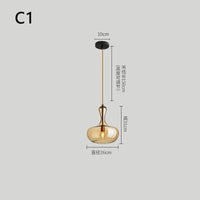 Suspension LED en Verre - Luminaire Décoratif Idéal pour Bars | Marco Lucetti C1 / Blanc froid