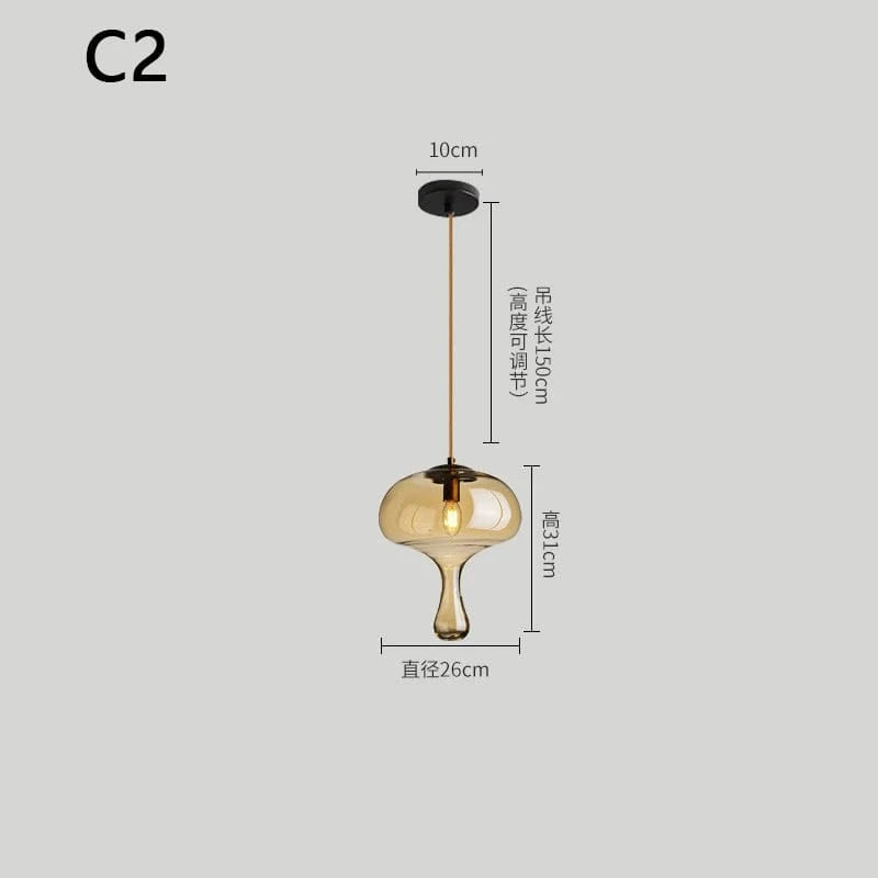 Suspension LED en Verre - Luminaire Décoratif Idéal pour Bars | Marco Lucetti C2 / Blanc froid