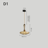 Suspension LED en Verre - Luminaire Décoratif Idéal pour Bars | Marco Lucetti D1 / Blanc froid