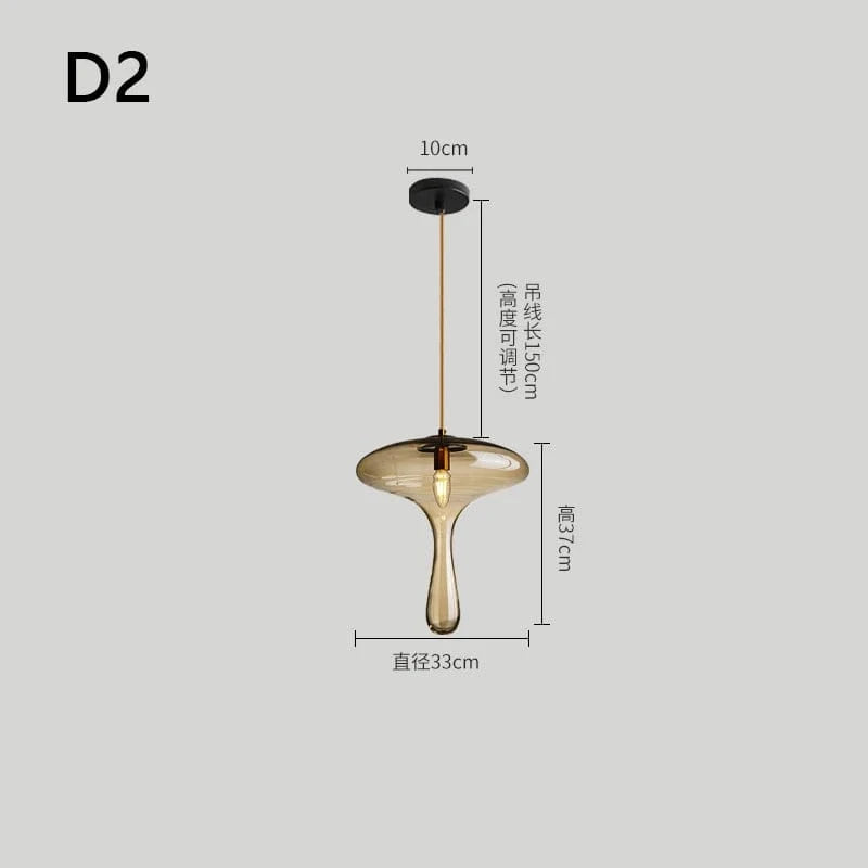 Suspension LED en Verre - Luminaire Décoratif Idéal pour Bars | Marco Lucetti D2 / Blanc froid