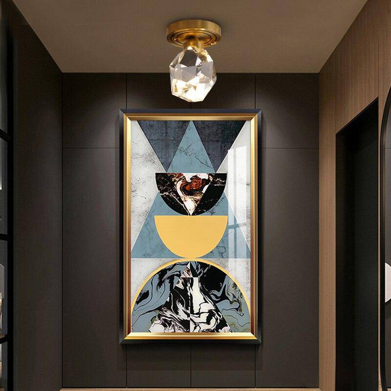 Suspension LED en verre Luxury Crystal Gold | Marco Lucetti