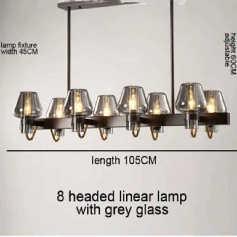 Suspension LED en verre moderniste | Marco Lucetti