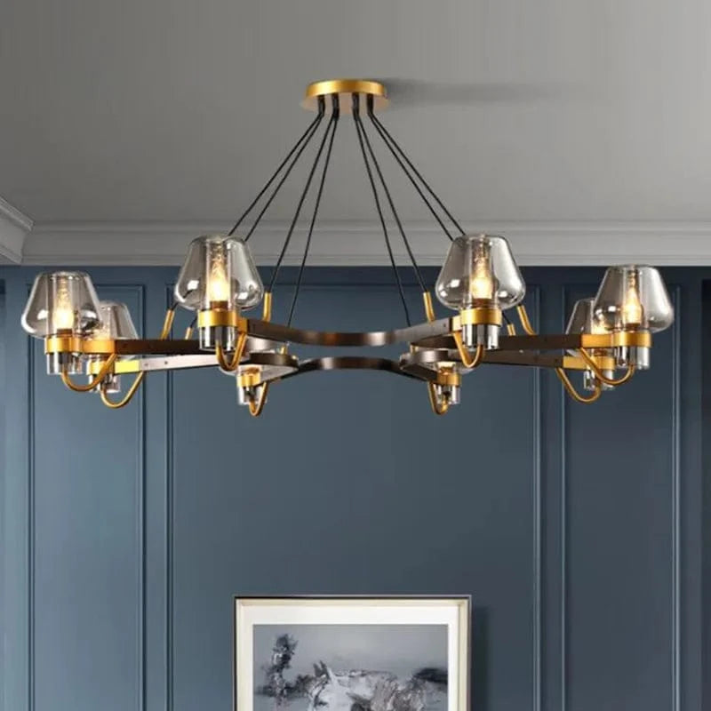 Suspension LED en verre moderniste | Marco Lucetti