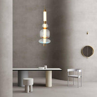 Suspension LED en verre ovale Luxury | Marco Lucetti