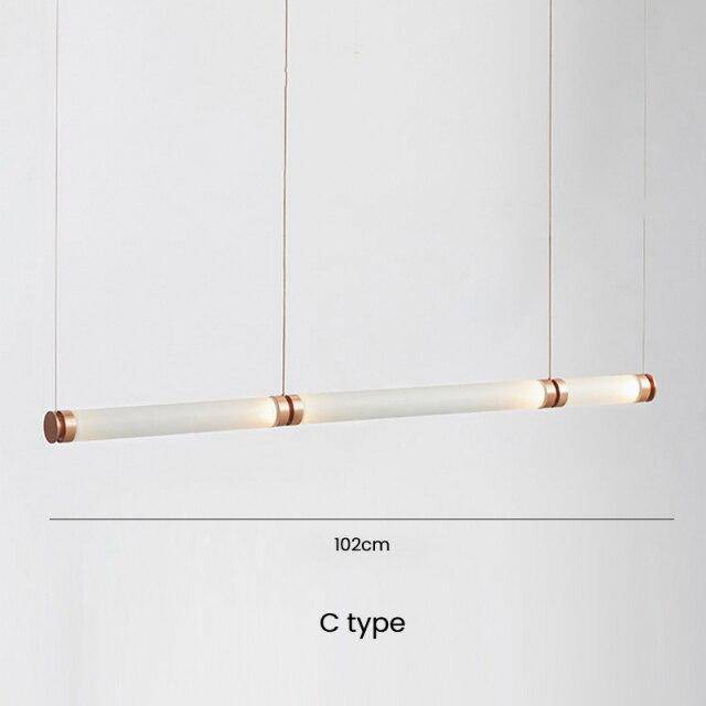 Suspension LED en verre ovale Luxury | Marco Lucetti B / 102cm