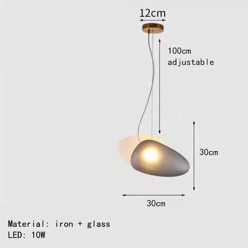 Suspension LED en verre premium | Marco Lucetti 1-Gris-Blanc