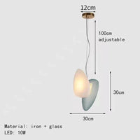 Suspension LED en verre premium | Marco Lucetti 10-Bleu-Blanc