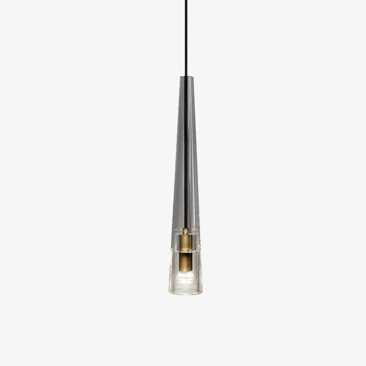Suspension LED en verre Shadow Longue | Marco Lucetti