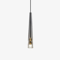 Suspension LED en verre Shadow Longue | Marco Lucetti