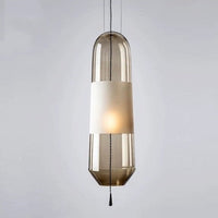 Suspension LED Favia en verre design | Marco Lucetti Ambré / Chaude