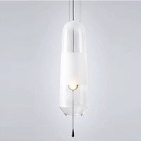 Suspension LED Favia en verre design | Marco Lucetti Transparent / Chaude