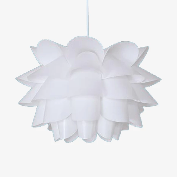 Suspension LED Fleur Blanche - Ambiance Illuminée