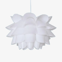 Suspension LED Fleur Blanche - Ambiance Illuminée