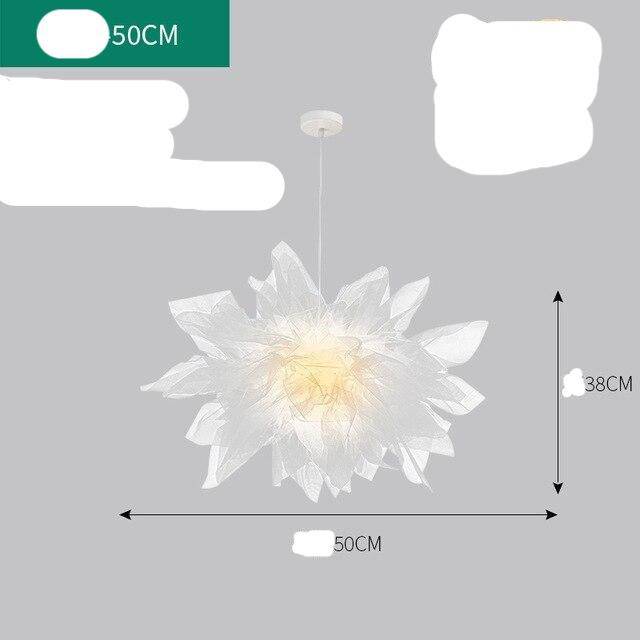 Suspension LED Fleur en Tissu | Marco Lucetti B / 50 x 38cm / Froide