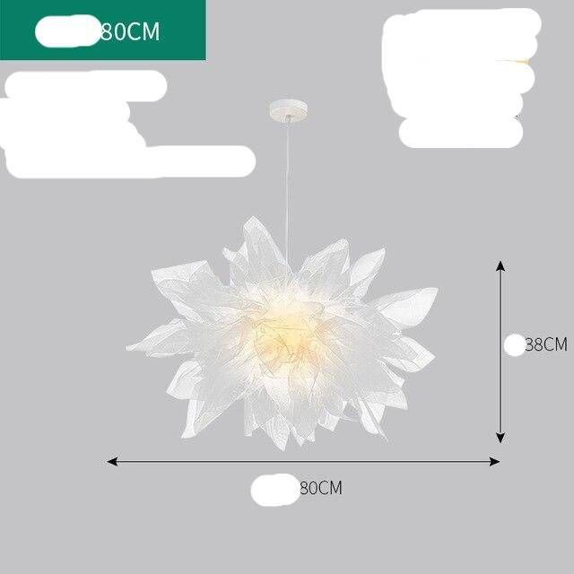 Suspension LED Fleur en Tissu | Marco Lucetti B / 80 x 38cm / Froide