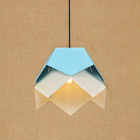 Suspension LED Fleur Origami Daisuke | Marco Lucetti Bleu