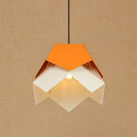 Suspension LED Fleur Origami Daisuke | Marco Lucetti Orange