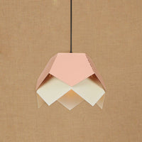 Suspension LED Fleur Origami Daisuke | Marco Lucetti Rose pastel